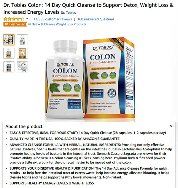 Dr Tobias Colon Quick Cleanse and Weight Loss